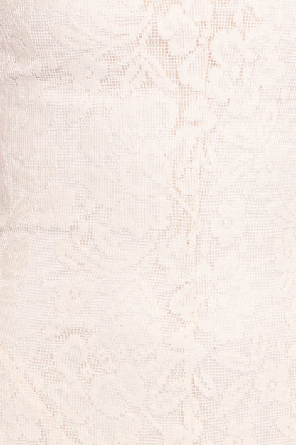 Danni Lace Midi Dress Ecru
