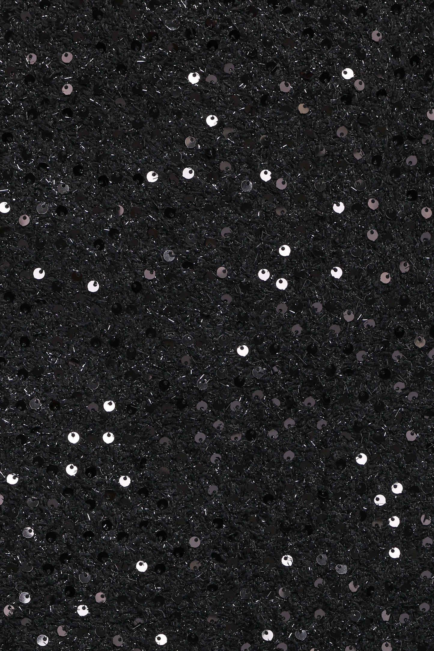 Valentina Tweed Sequins Mini Skirt Black