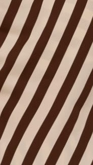Liana Off Shoulder Top Pants Set Brown Stripe