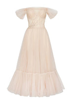 Off the Shoulder Cocktail Tulle Dress