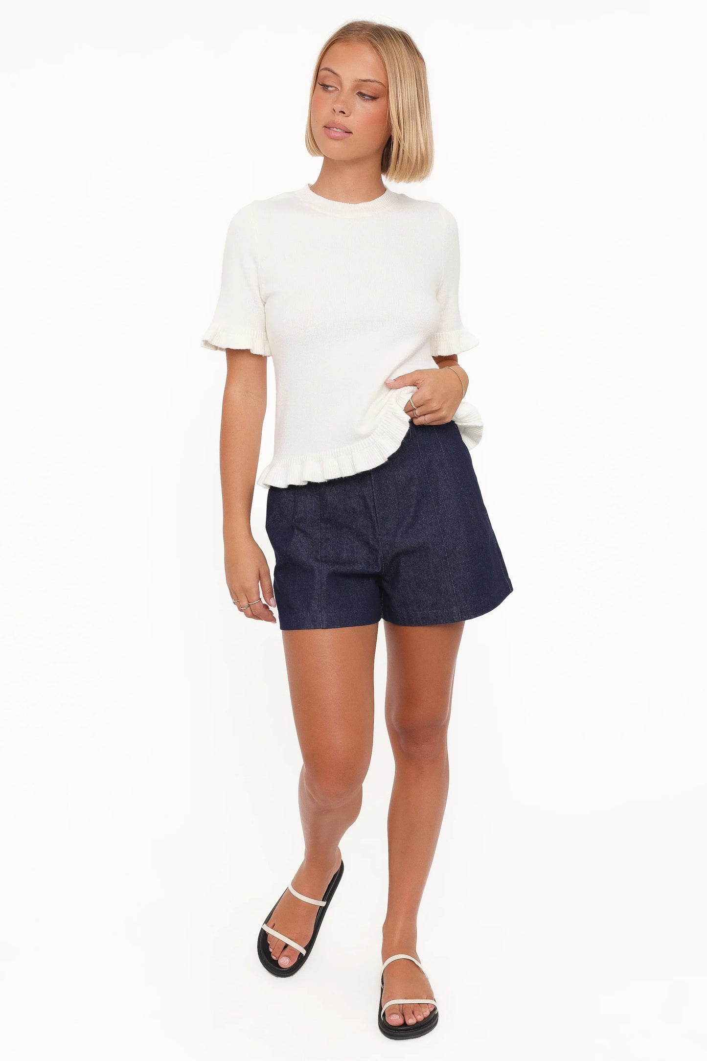 Dallas Bermuda Denim Short Dark Wash