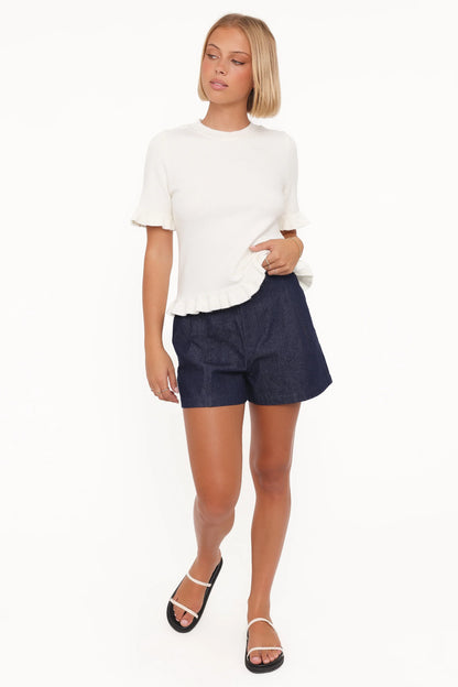Dallas Bermuda Denim Short Dark Wash