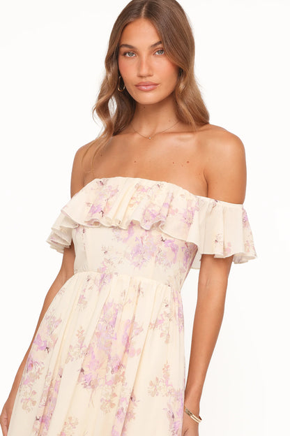 Jemira Maxi Dress Lavender Floral