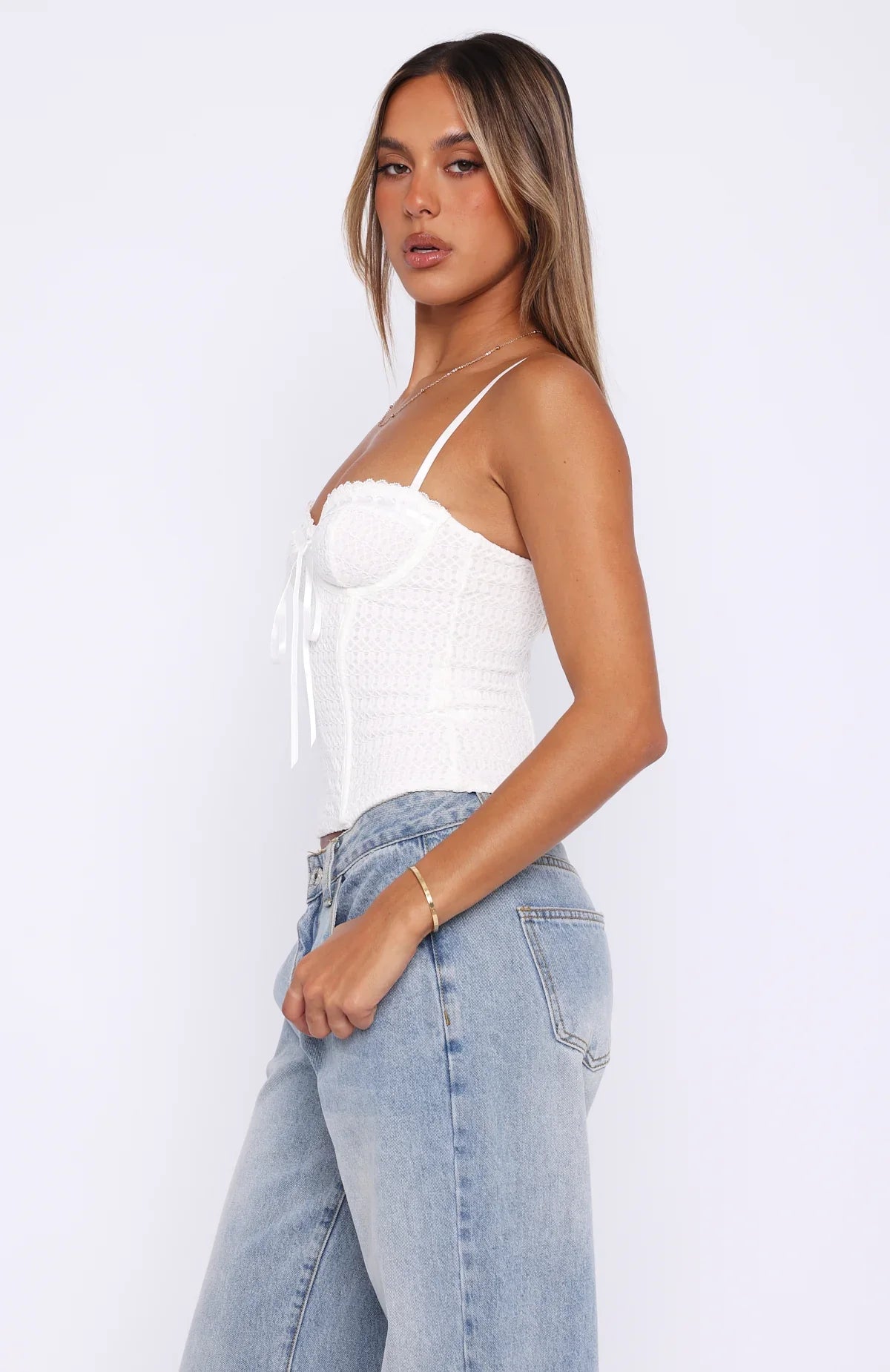 Way You Feel Bustier White