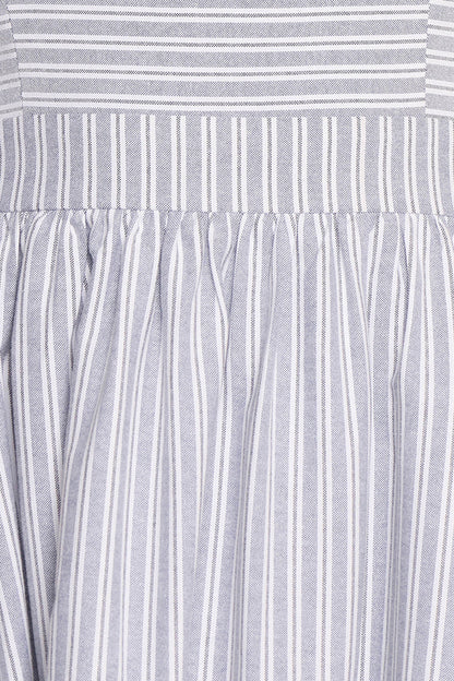 Johanna Midi Dress Grey White