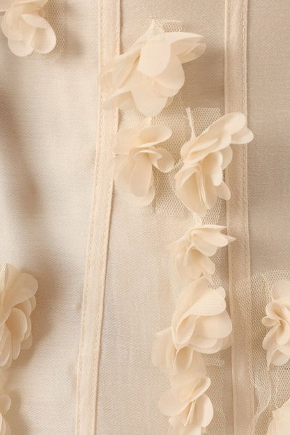 Posedly Midi Dress Cream