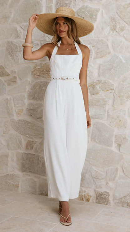 Cleo Jumpsuit White