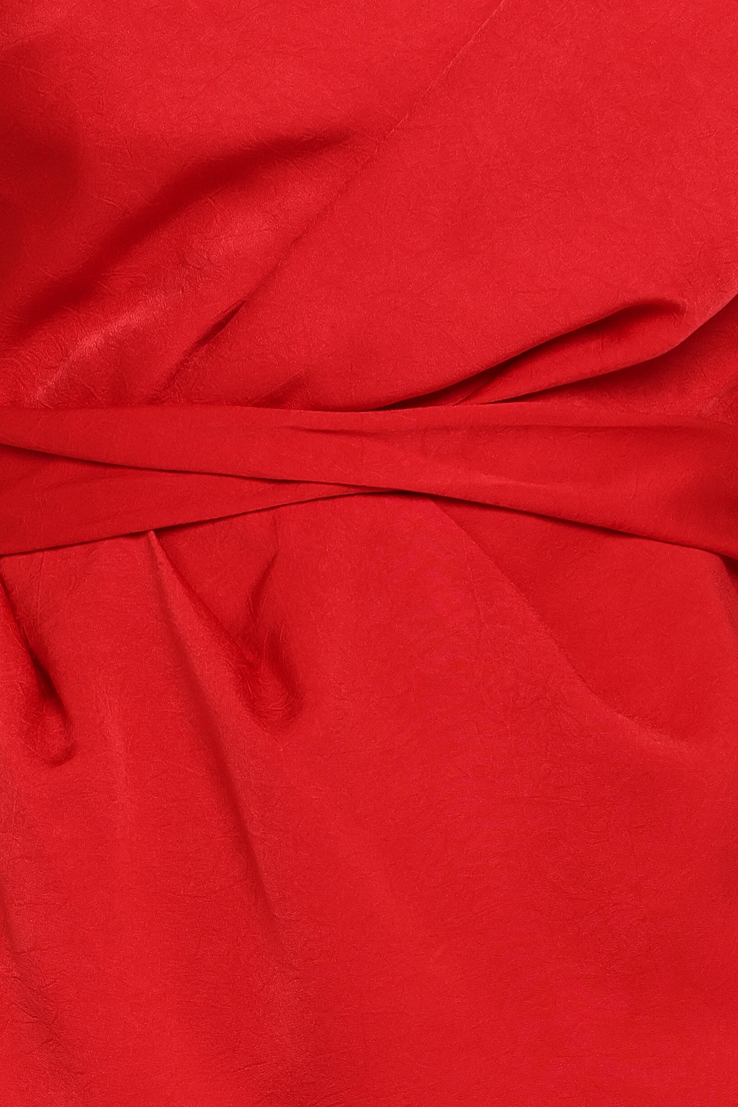 Nadia One Shoulder Maxi Dress Red Jacquard Satin