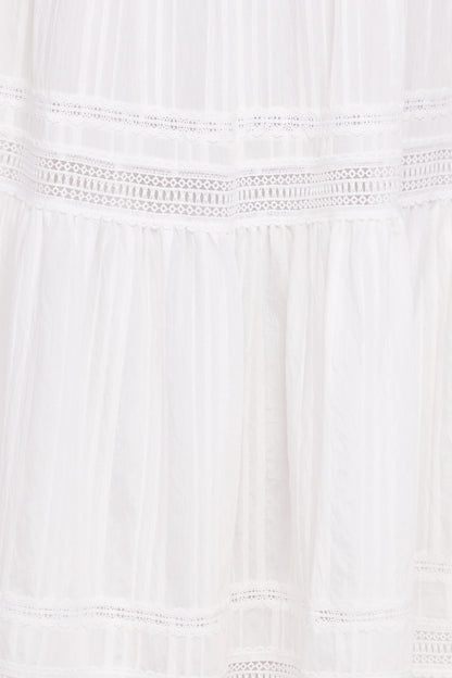 Peony Maxi Skirt White