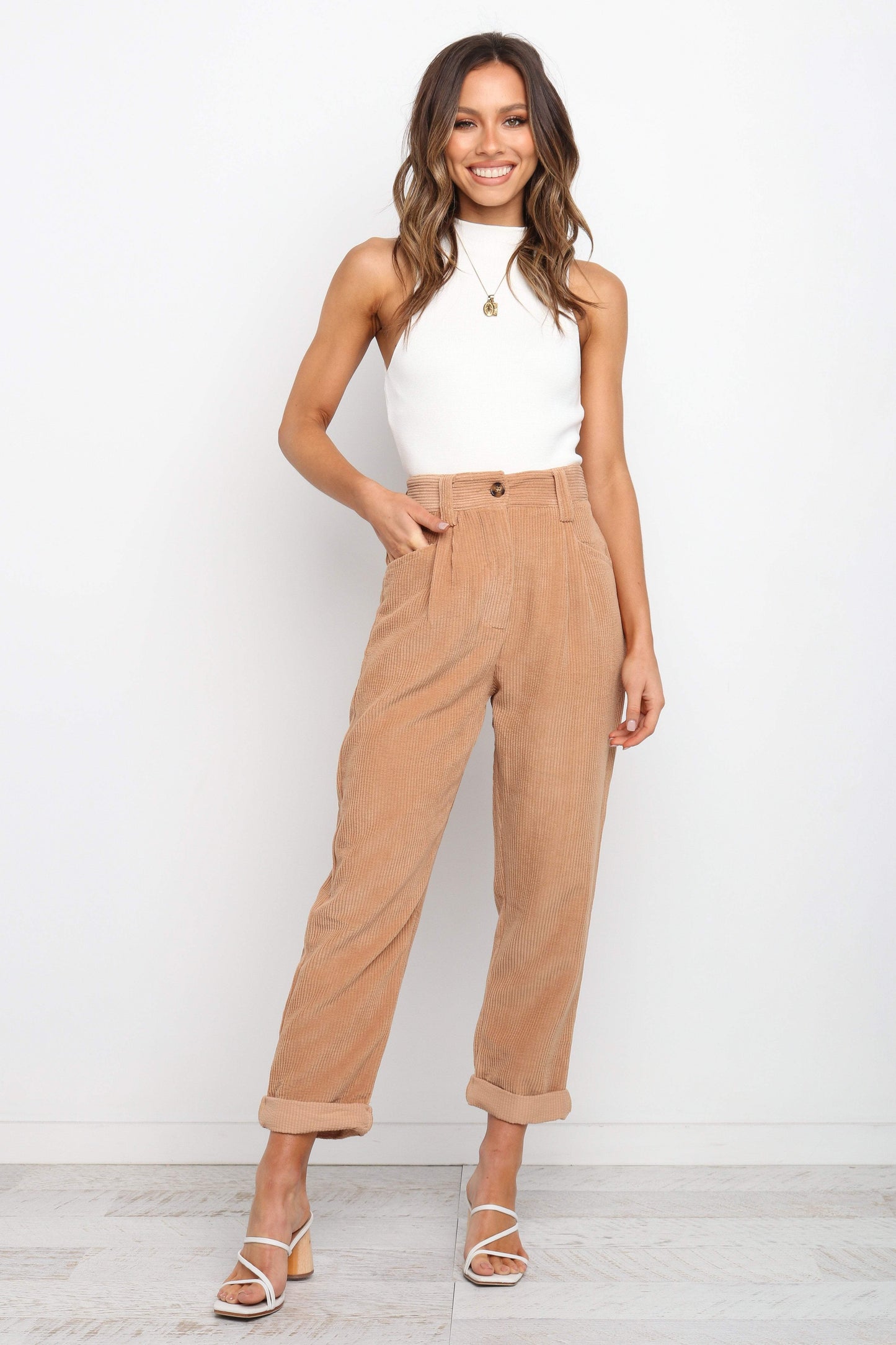 Talaren Cord Pant Beige