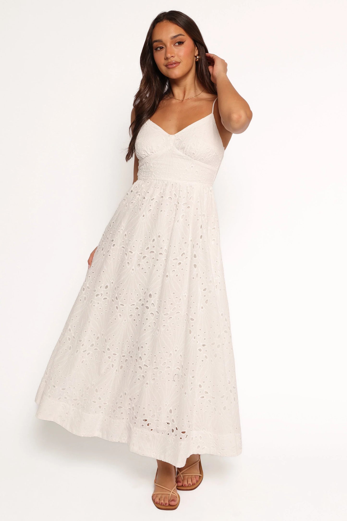 Yasmin Midi Dress White