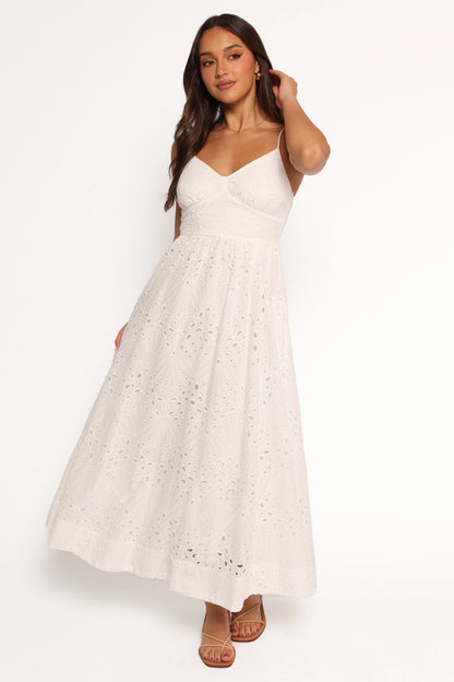 Yasmin Midi Dress White