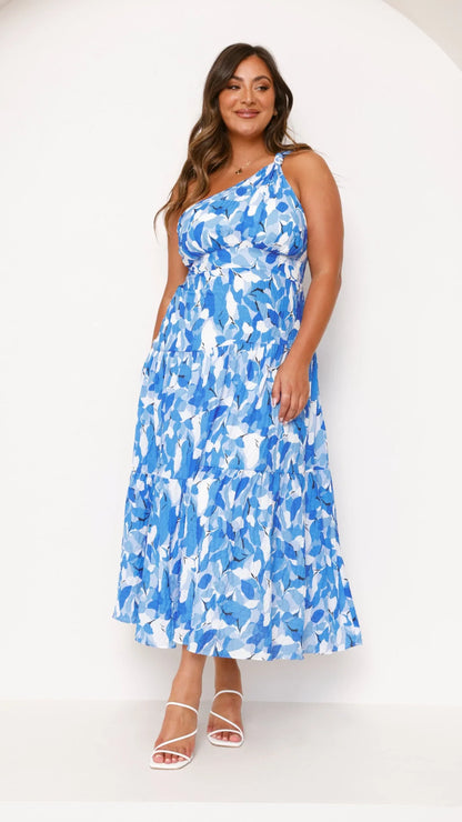 Jayma Maxi Dress Blue Floral