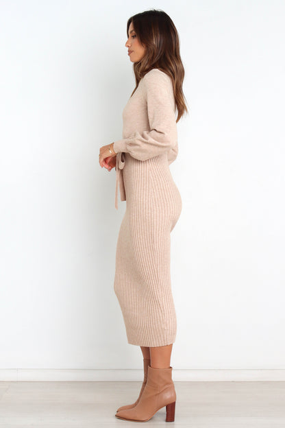 Helena Dress Beige