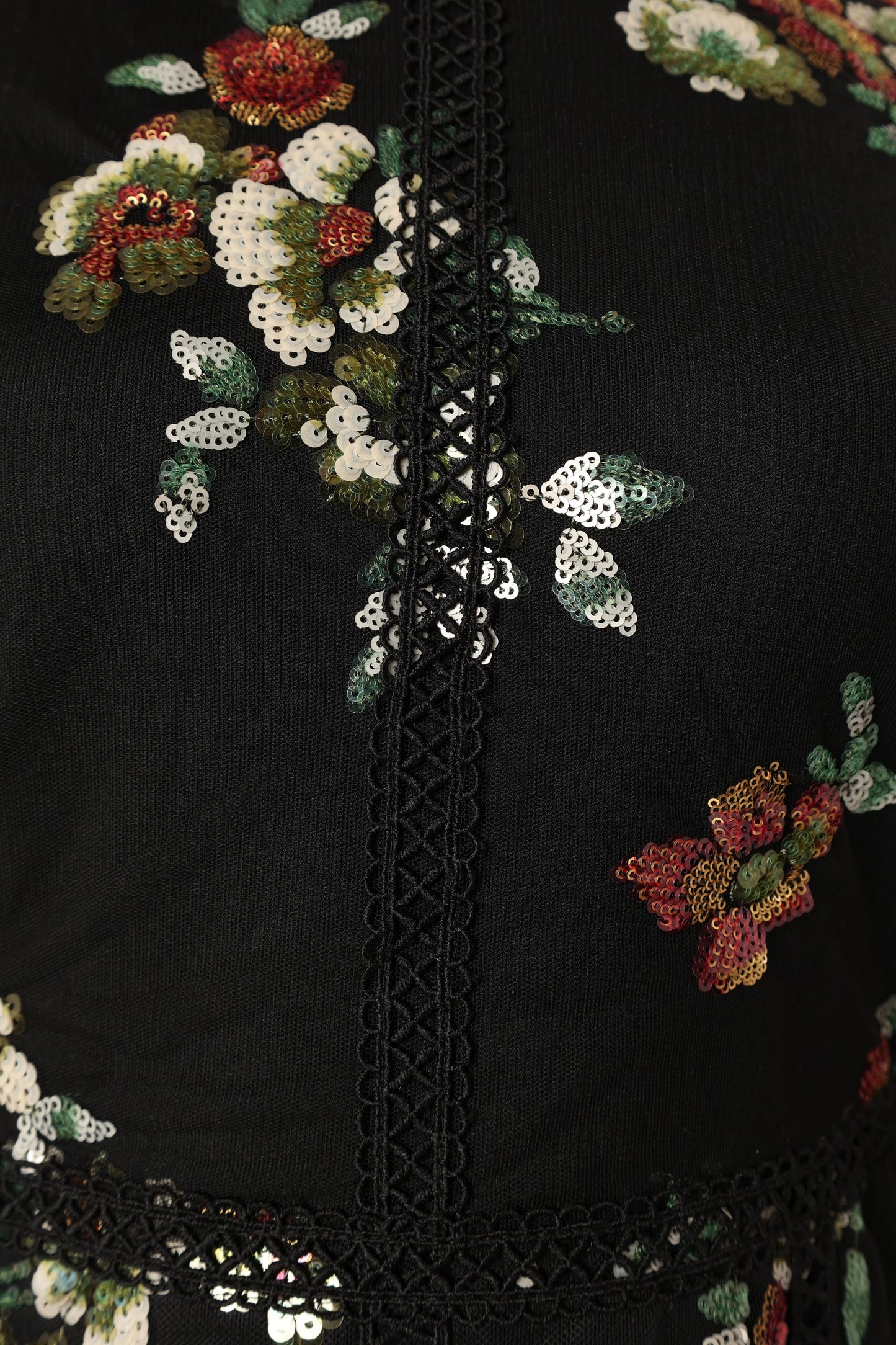 Woodsen Long Sleeve Mini Dress Black Floral