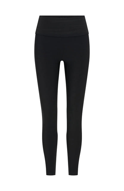 Push Me Foldover Leggings Black