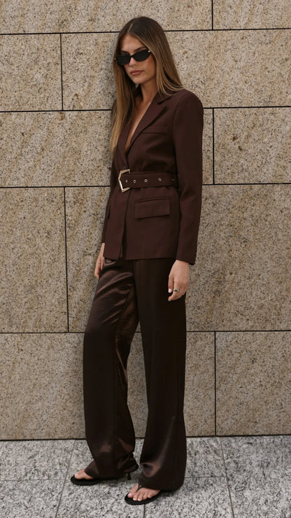 Valissa Blazer Chocolate