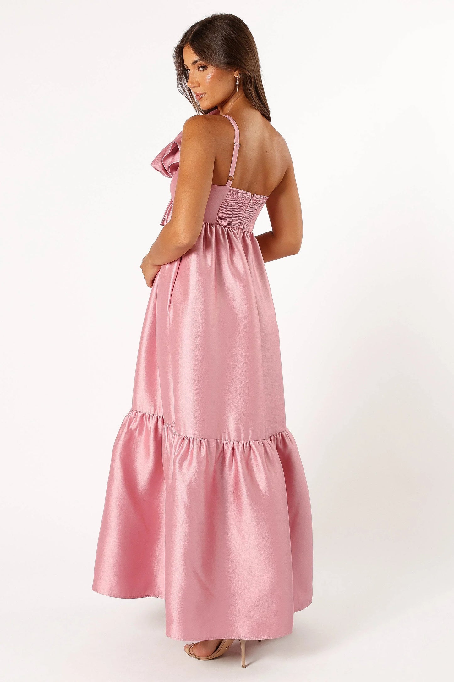 Betina Bow Front Maxi Dress Dusty Rose