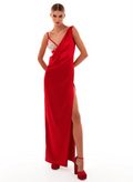 Femme fatal red maxi dress