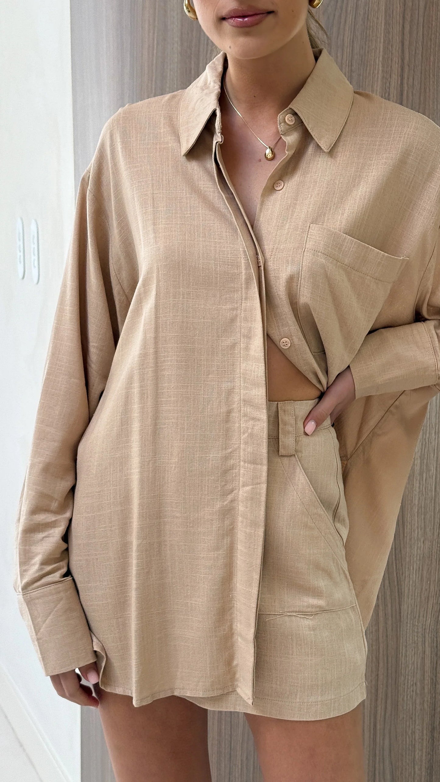 Charla Mini Skort Mocha