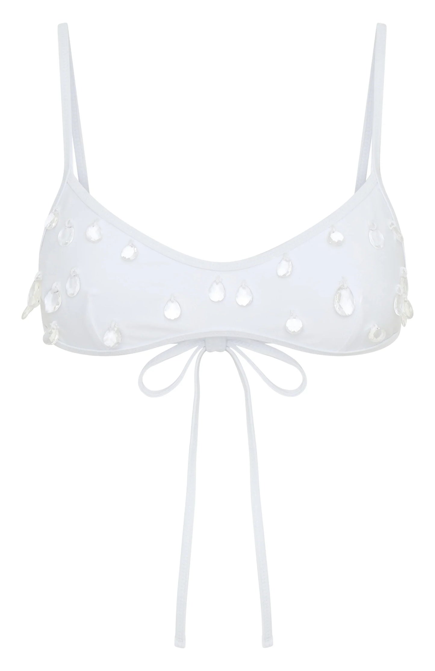 Crystal Coast Bikini Top White