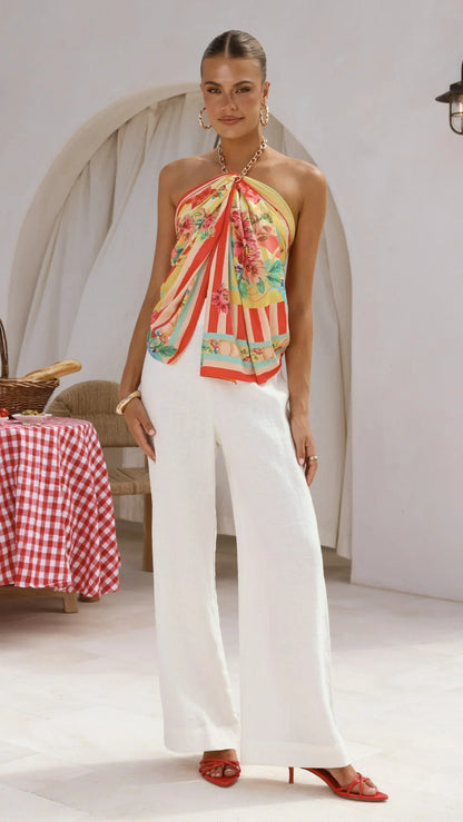 Imogen Scarf Positano Red