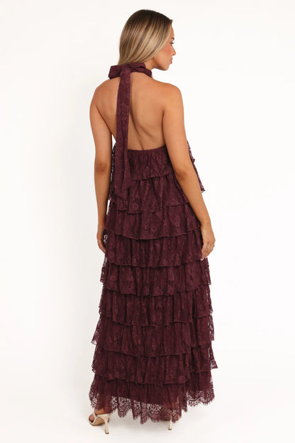 Zoella Maxi Dress Cherry Lace