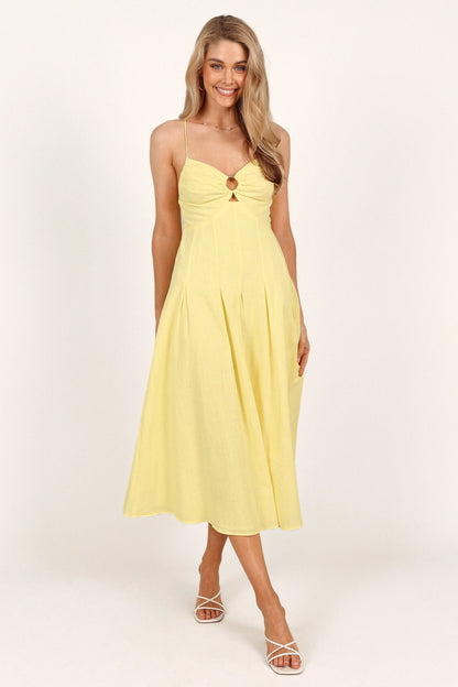 Sondera Midi Dress Yellow