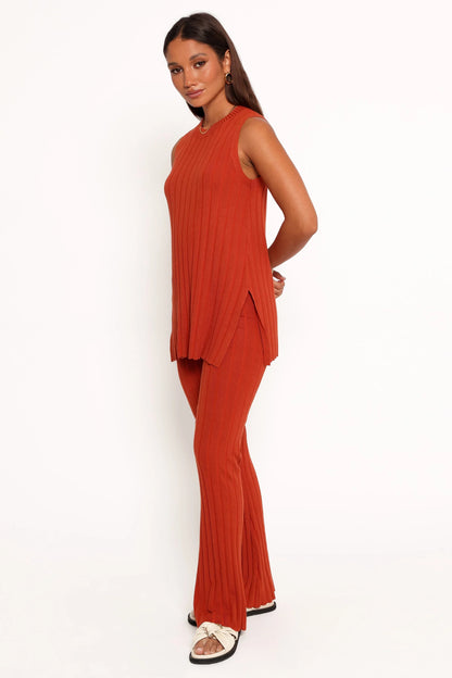 Silvie Knitted Set Rust