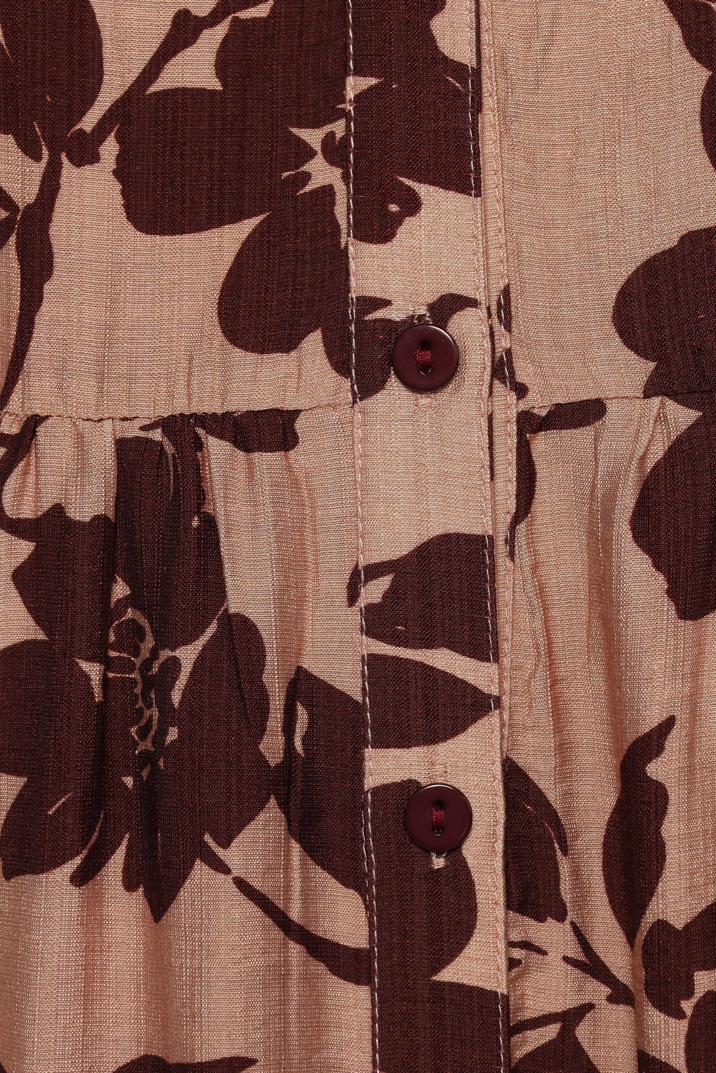 Isaac Maxi Dress Brown Floral