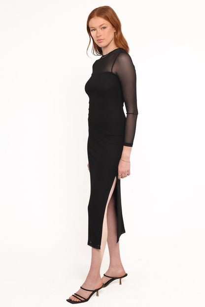 Famille Midi Dress Black
