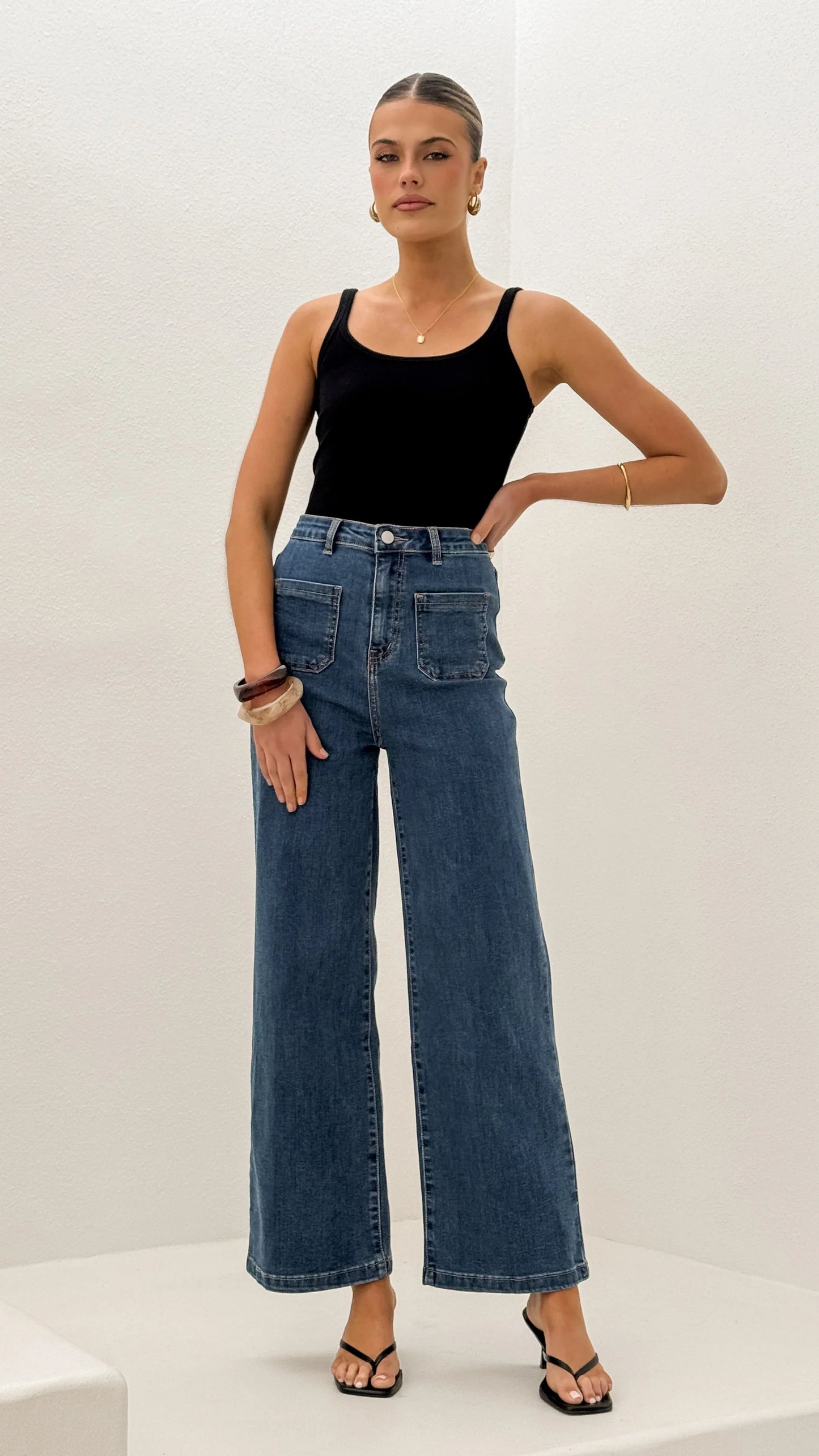 Macadrian Jeans Mid Blue Denim