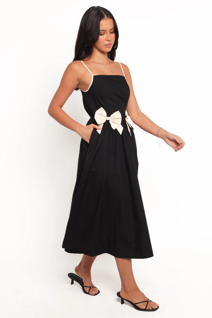Tia Midi Dress Black