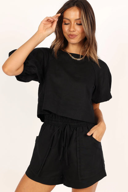 Chelsey Linen Set Black