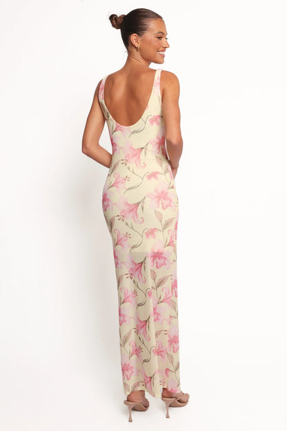 Brissa Maxi Dress Yellow Floral