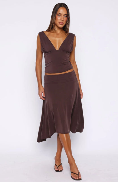 Tropic Drift Top Chocolate