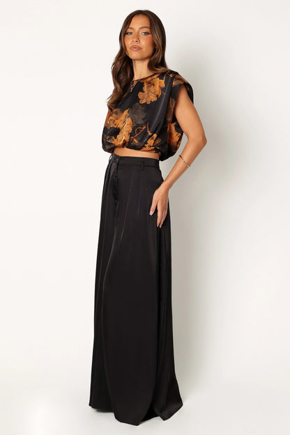 Taya Two Piece Set Black