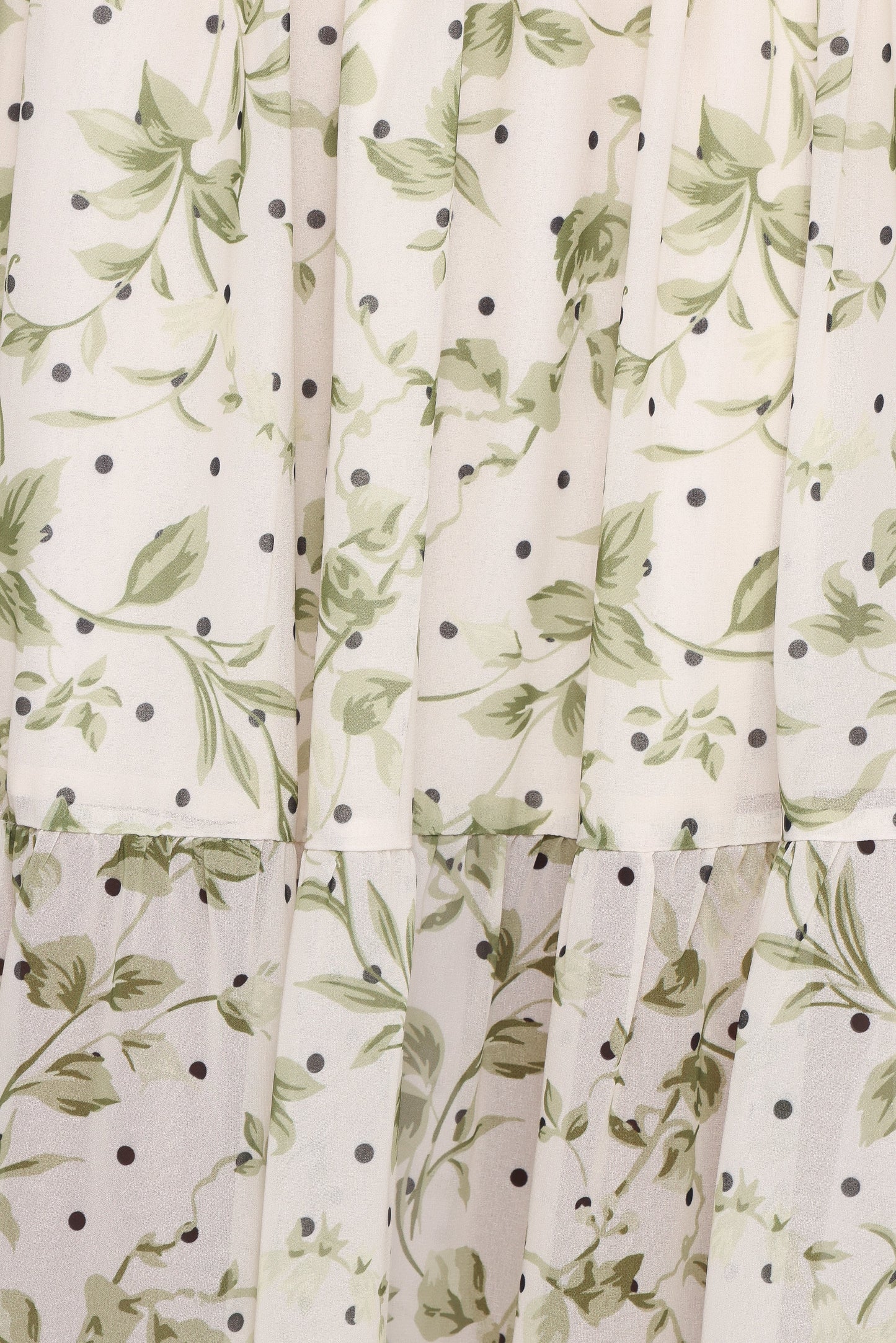 Vanessa Maxi Skirt Set Green Leaf