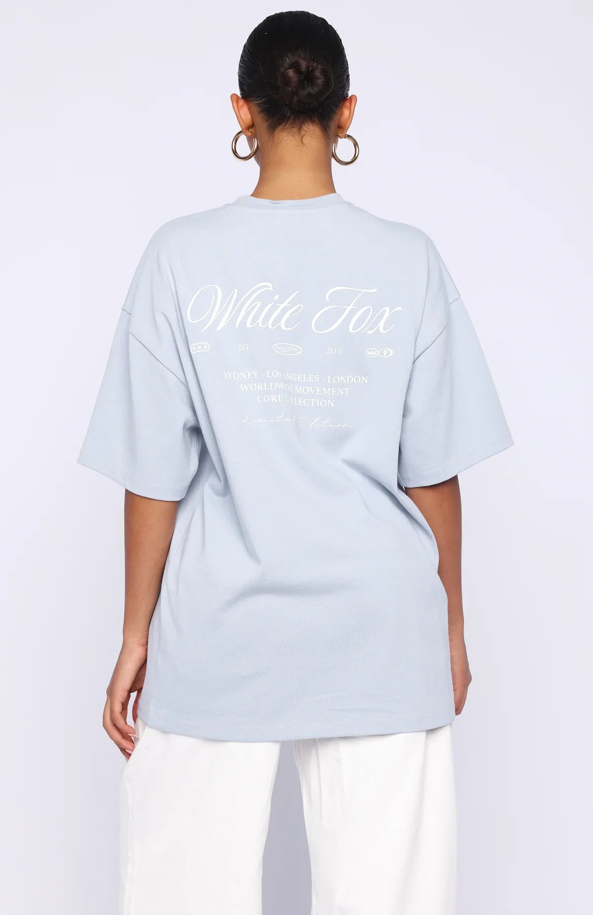 At Second Glance Oversized Tee Light Blue