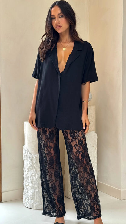 Baxter Pant Black Lace