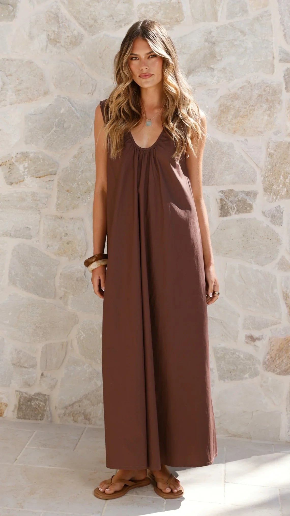 Scout Maxi Dress Chocolate