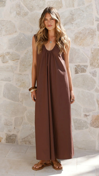 Scout Maxi Dress Chocolate