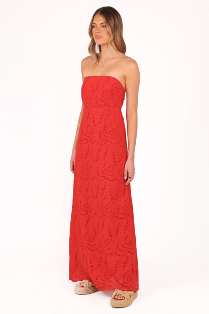 Annika Maxi Dress Red