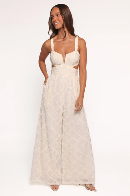 Avella Cutout Jumpsuit White