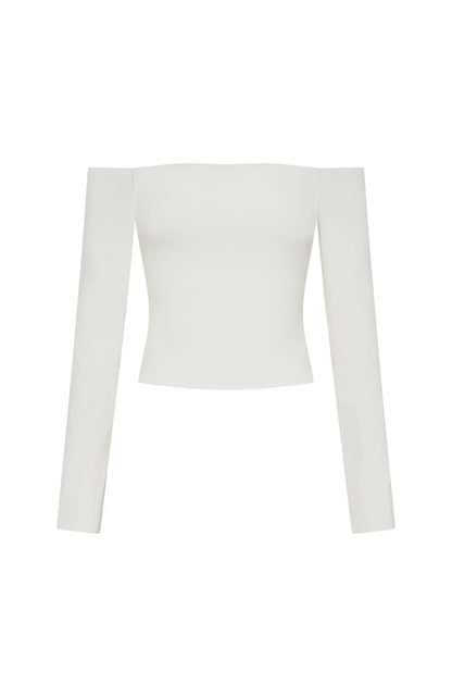 Mad For You Long Sleeve Top Cream