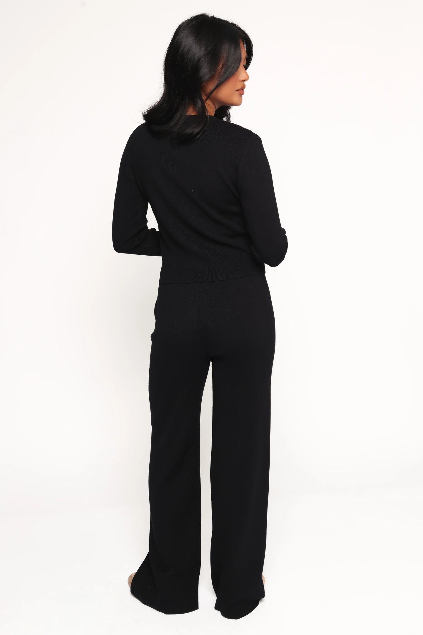Elliot Knitted Pant Set Black