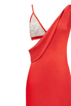 Femme fatal red maxi dress