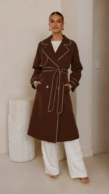 Blanca Trench Coat Espresso