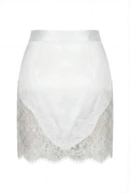 Chantilly Lace White Mini Skirt
