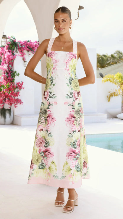 Stasia Midi Dress Sorbet Symphony